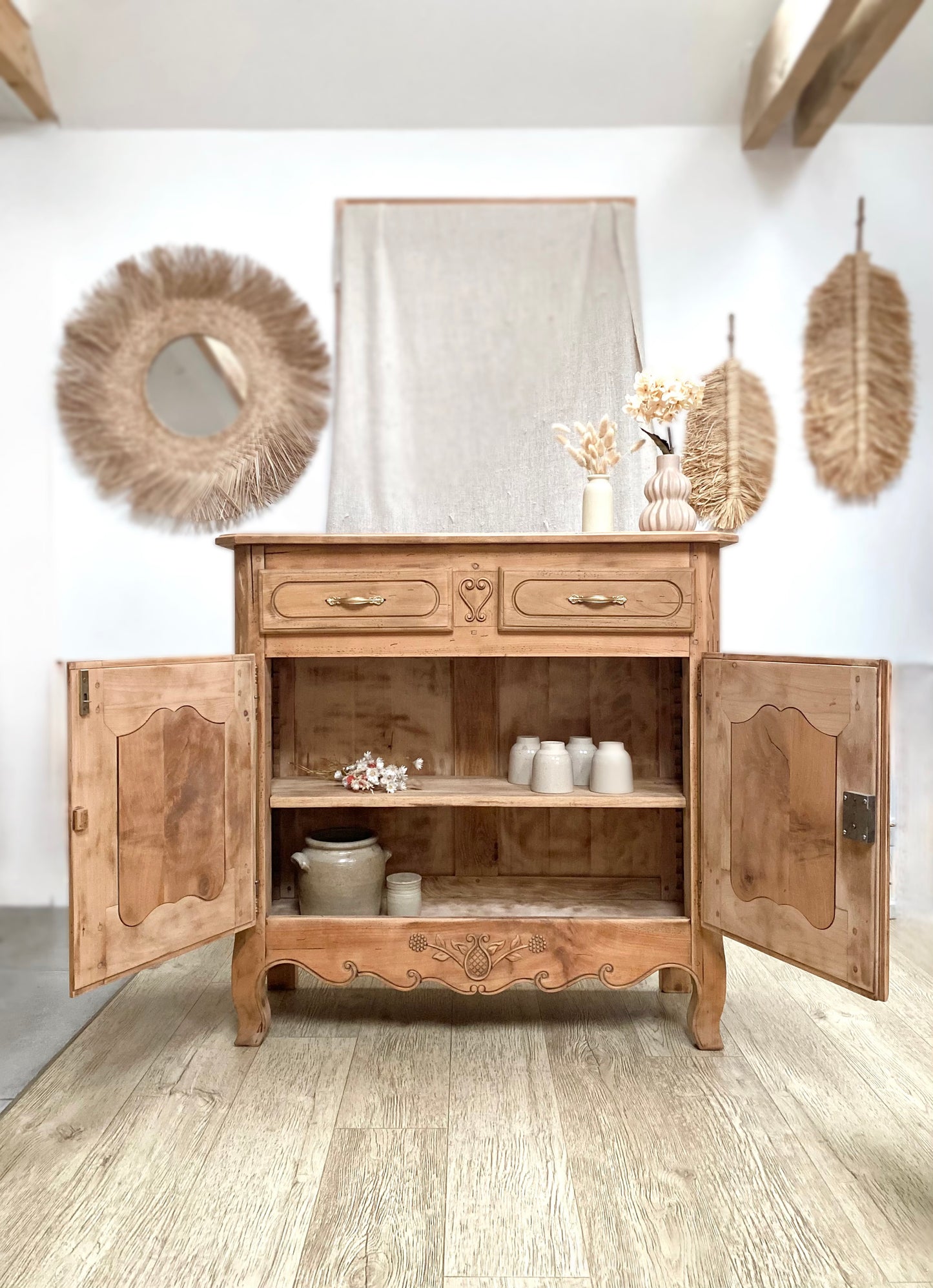 Buffet en merisier massif