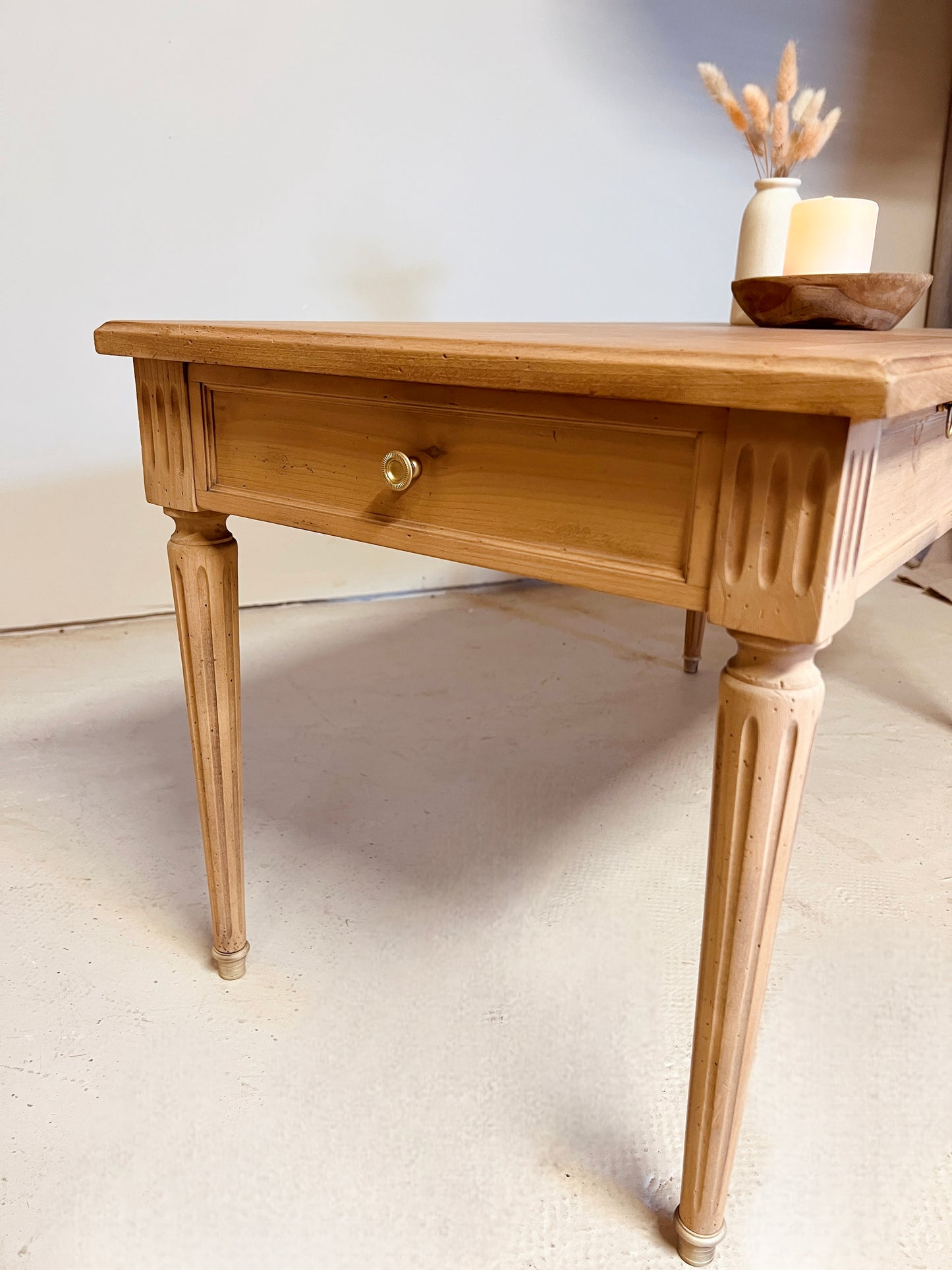 Table basse avec double tiroir