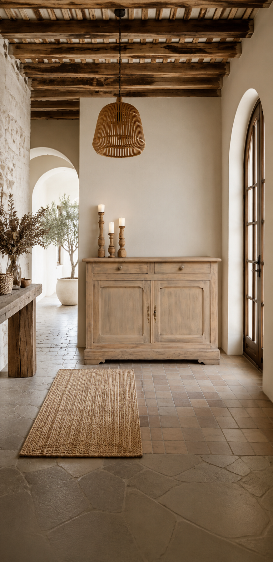 Buffet parisien en bois massif