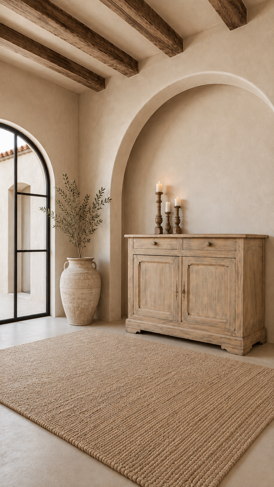 Buffet parisien en bois massif