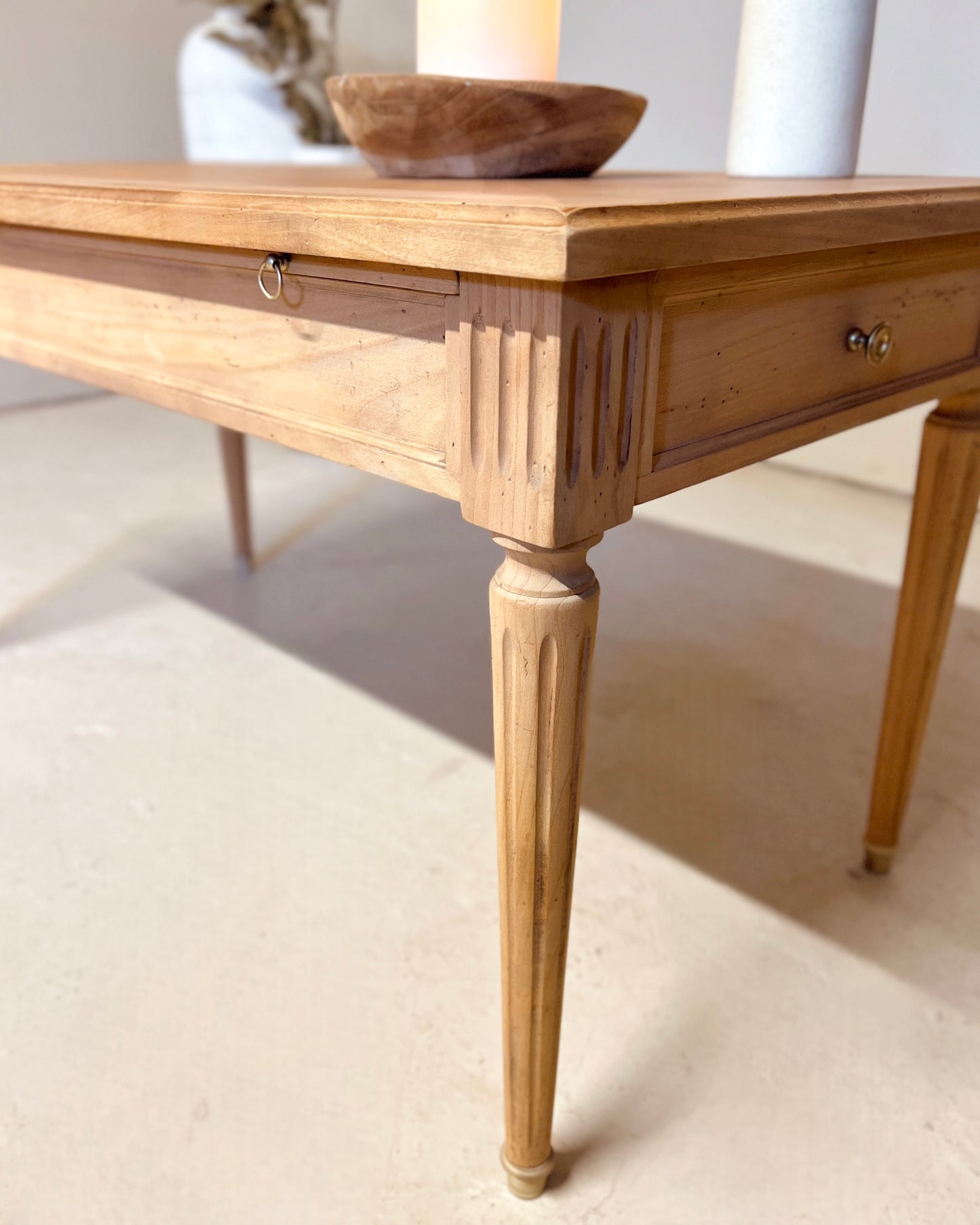 Table basse avec double tiroir