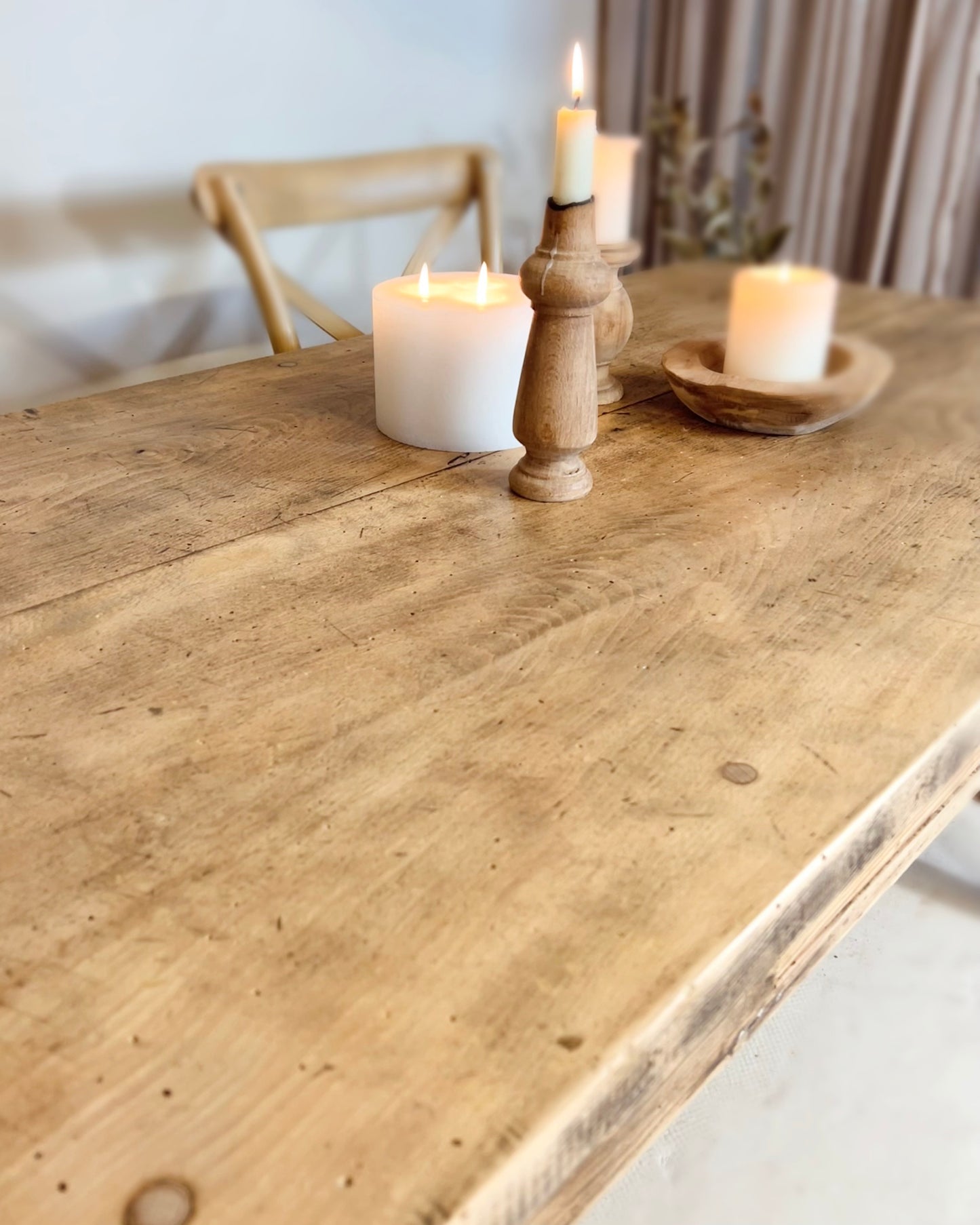 Table de ferme en bois massif