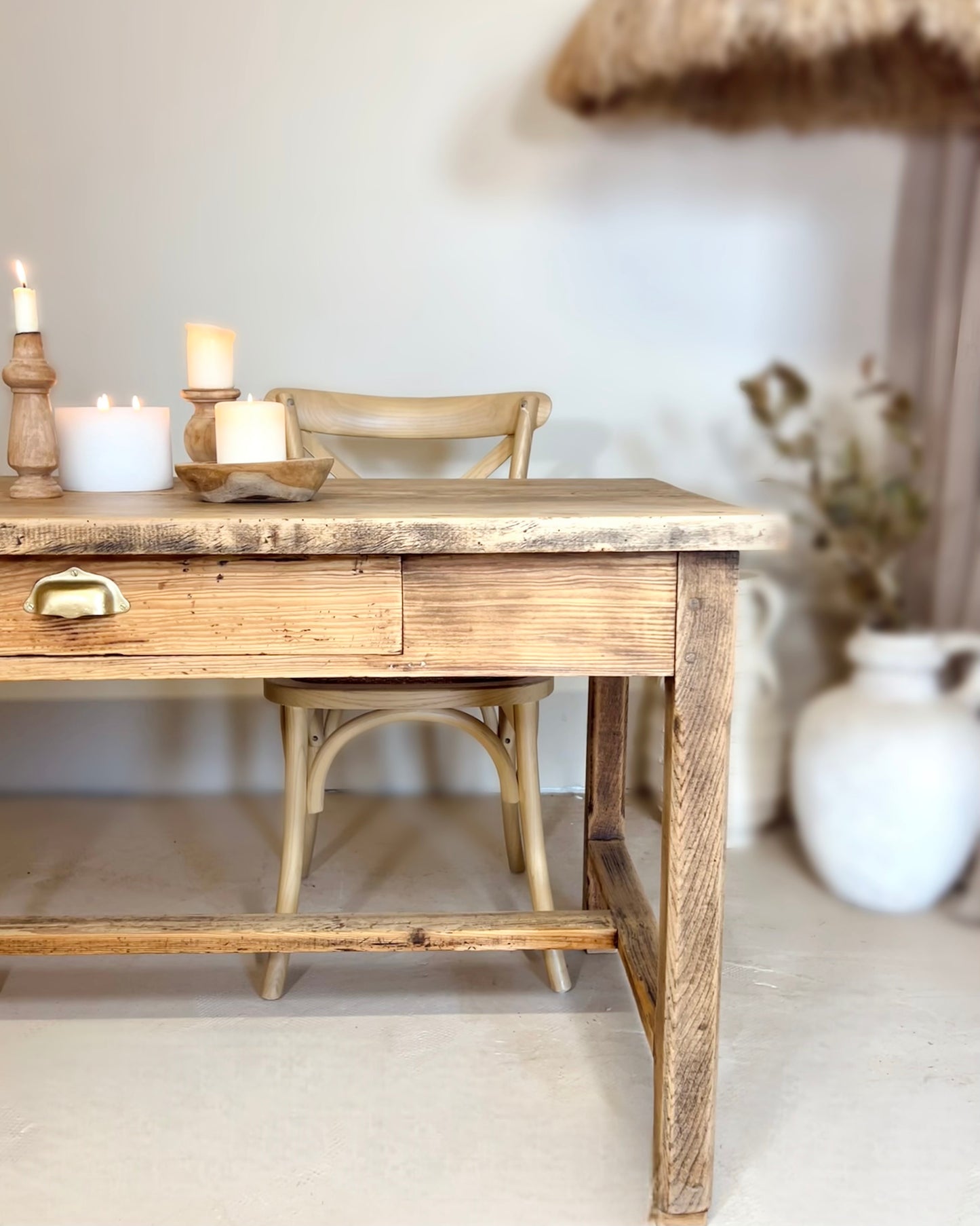 Table de ferme en bois massif