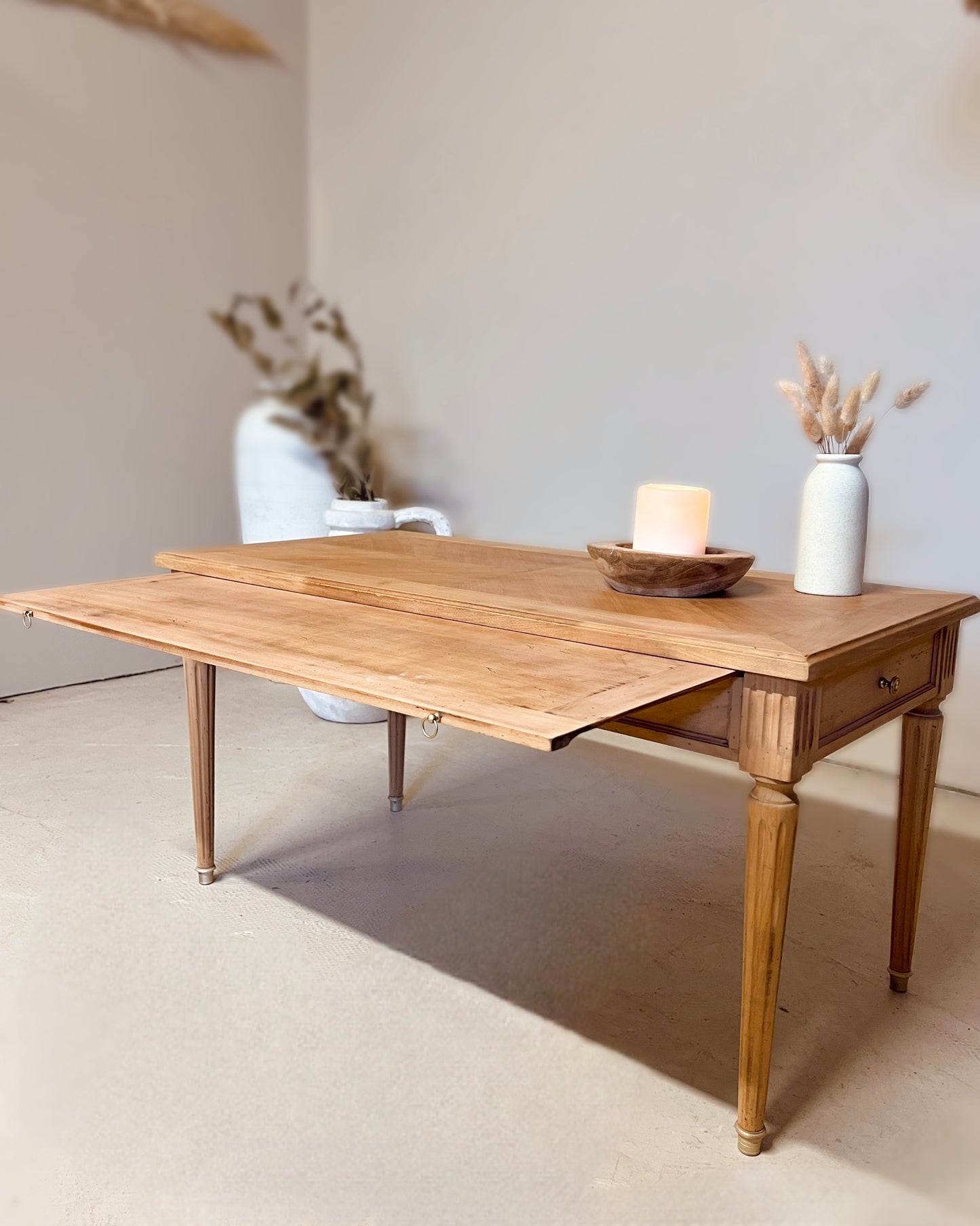 Table basse avec double tiroir