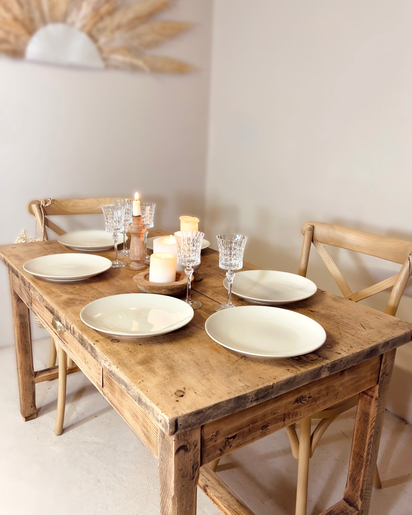 Table de ferme en bois massif