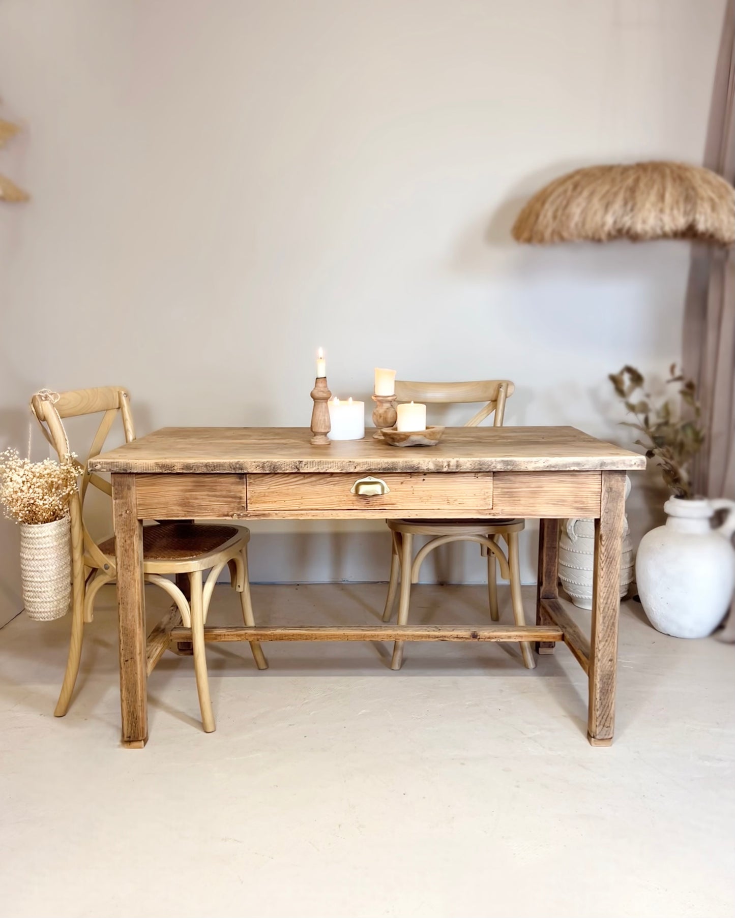 Table de ferme en bois massif