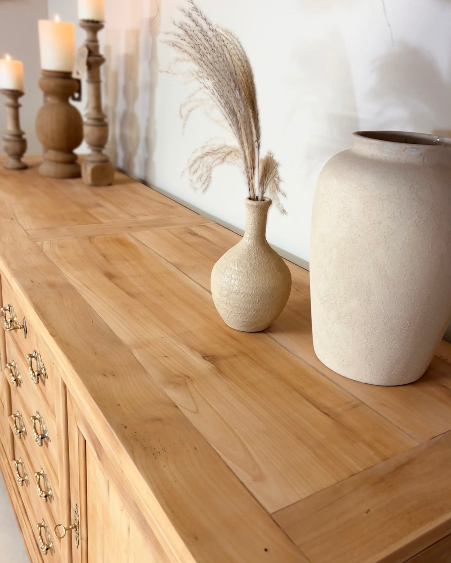 Grand buffet / enfilade en merisier massif