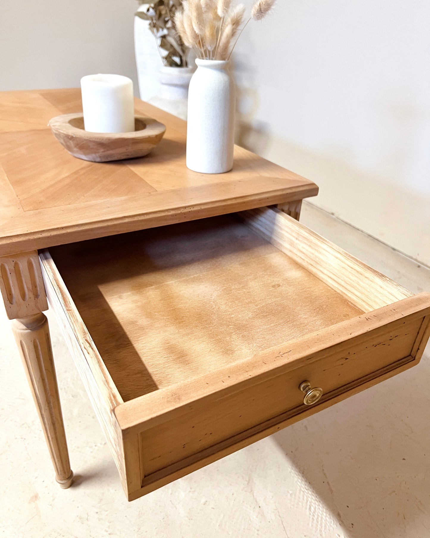 Table basse avec double tiroir