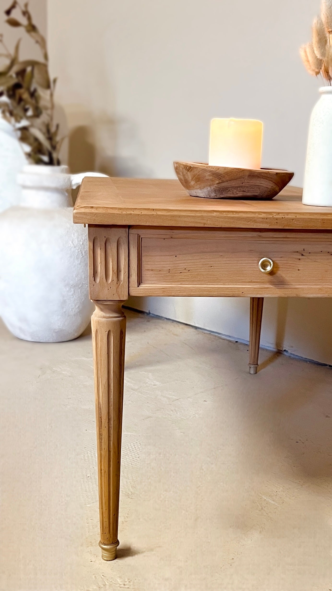 Table basse avec double tiroir