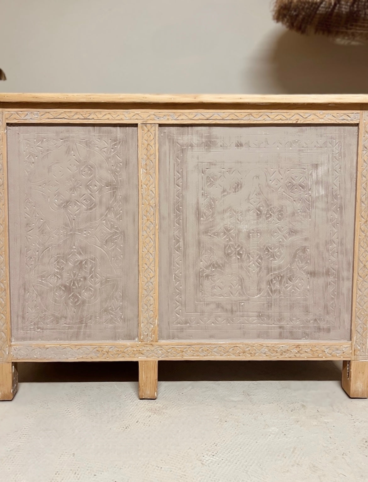 Bureau style balinais en bois massif