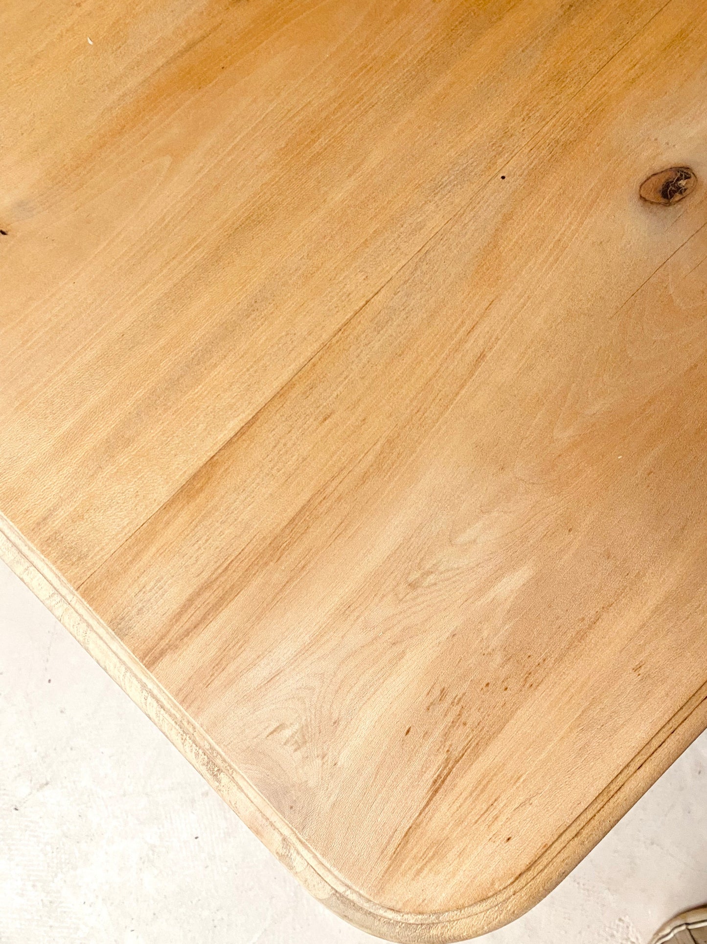 Table ancienne en hêtre massif avec double rallonges