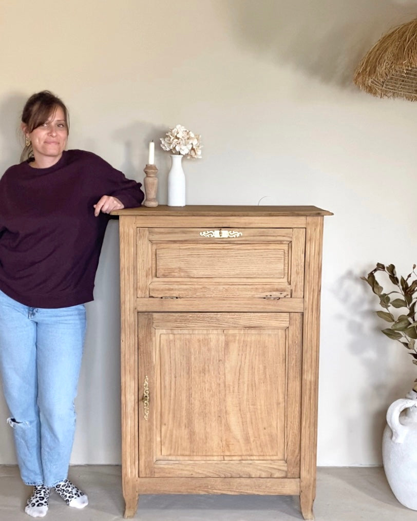 Grand confiturier en chêne massif restauré