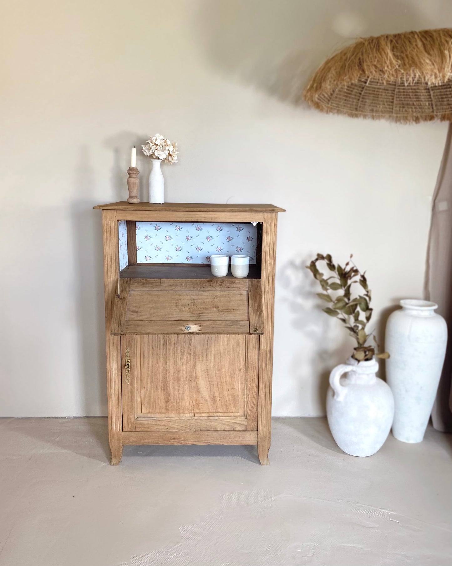 Grand confiturier en chêne massif restauré